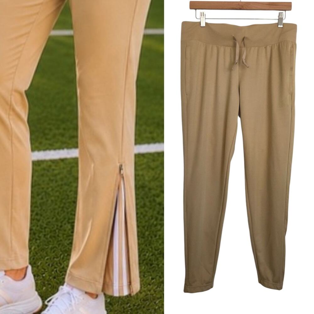 Adidas LARGE Aeroready Tiro Flare Ankle Zip Track Pants Jogger Preppy Sporty